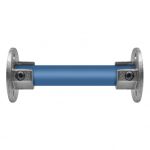 Rohrverbinder |  Runde Fußplatte mit Einlage (Satz) - Typ 15B - 26,9 mm | Temperguss | KLEMP