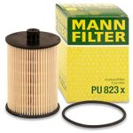 MANN-FILTER Kraftstofffilter PU 823 x Leitungsfilter,Spritfilter VOLVO,V70 II (285),XC90 I (275),S60 I (384),S80 I (184),XC70 Cross Country (295)