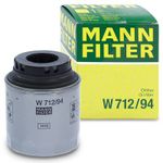 MANN-FILTER Ölfilter W 712/94 Motorölfilter,Filter für Öl VW,AUDI,SKODA,Passat Variant (3C5),GOLF VI (5K1),Polo Schrägheck (6R1, 6C1),TIGUAN (5N_)