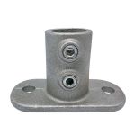 Rohrverbinder | Fussplatte Oval - Typ 12D - 42,4 mm | | KLEMP