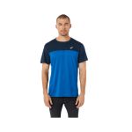 Asics Race SS TOP T-Shirt Kurzarm Schwarz Blau SS22, Größe S