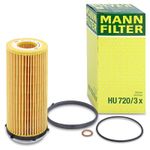 MANN-FILTER Ölfilter HU 720/3 x Motorölfilter,Filter für Öl BMW,3 Touring (E91),3 Limousine (E90),5 Touring (F11),5 Limousine (F10),3 Coupe (E92)