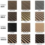 Klemp Musterset mit Farben für Wandlamellen Asti, Milo, Vasco, Olmo, ausschließlich für Lamellenwände von Klemp geeignet, zur Üb