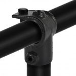 Rohrverbinder | T-stück Offen  - Typ 32C - 33,7 mm (Schwarz) | Temperguss | KLEMP