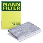 MANN-FILTER Innenraumfilter CUK 2532 Filter, Innenraumluft,Pollenfilter HYUNDAI,KIA,i30 (FD),i30 CW (FD),CEE'D Schrägheck (ED),CEE'D (JD)