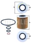 Mahle original Ölfilter Bmw: Z4, X3, X1, 5, 3 OX166/1D