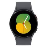 Samsung Galaxy Watch 5 (44mm) in grau | Smartwatch | Bis zu 80 Stunden Akkulaufzeit | Wassergeschützt bis 5 ATM | Blutdruck-Messung | Sturzerkennung