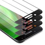 Cadorabo 3x Vollbild Panzer Folie für Samsung Galaxy J7 PRIME Schutzfolie in TRANSPARENT mit SCHWARZ 3er Pack Gehärtetes (Tempered) Display-Schutzglas in 9H Härte mit 3D Touch