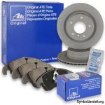 ATE Bremsscheiben Ø312mm belüftet   Beläge vorne für BMW 3er E90 E91 E92 X1 E84