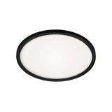 Bad Deckenleuchte, Ø 29 cm, 19 W, 2400 lm, Schwarz