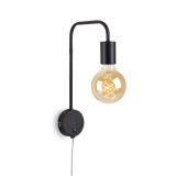 Spot Wandleuchte, 33,5 cm, max. 10 W, Schwarz