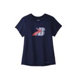 Brooks Distance Graphic Kurzarm Damen T-Shirt Marineblau, Größe S