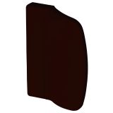 Alpertec Balkontürgriff Kunststoff braun, 71 x 55 mm
