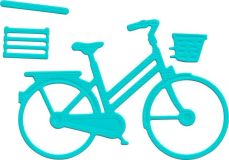 FINDit Motivschablone »Stanzschablone Fahrrad mit Korb«, 4 Teile