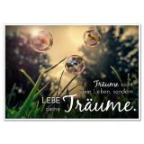 Schild mit Spruch "Lebe deine Träume" - A4