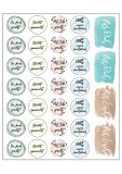 Sticker Handmade A4 Bogen 4 verschiedene Motive