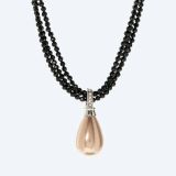 Anhänger Muschelkernperle mit Spinell Collier
