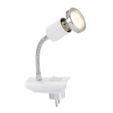 LED Steckerleuchte, weiss, 1xLED/GU10/3W