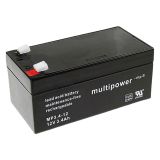 multipower MP3,4-12 12V 3,4Ah Bleiakku mit VdS-Zertifizierung