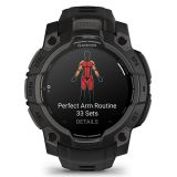 Garmin Instinct 3 AMOLED Schwarz mit Silikonarmband Ref. 010-02936-00 - Outdoor GPS Smartwatch