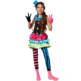 Mädchenkostüm Crazy New Wave Clown - 104 (3-4 Jahre)