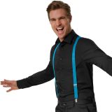 Einfarbiger Hosenträger - blau