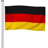 Aluminium Fahnenmast höhenverstellbar - Deutschland