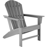 Gartenstuhl im Adirondack-Design - hellgrau