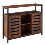 Sideboard Warrington 100x37x82cm - Industrial Holz dunkel, rustikal