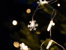 Lichterkette Schneeflocken 3m