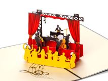 Pop-Up-Karte - Musikfan