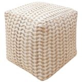 House Nordic Vapi Pouf - nature/ivory - 40x40x40 cm