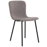 2er Spar-Set | House Nordic Halden Stuhl - hellgrau: 52,5x44,5x81,2 cm
