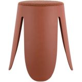 Leitmotiv Savor Hocker - burned orange - 44x46 cm