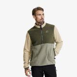 Canyon Half-zip Pile Fleece Herren Grape Leaf/Eucalyptus, Größe:S - Herren > Oberteile > Fleece