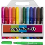 Colortime Marker, Strichstärke 5 mm, Standard-Farben, 12Stk/ 1 Pck