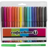Colortime Marker, Strichstärke 2 mm, Sortierte Farben, 18Stk/ 1 Pck