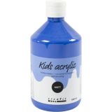 Acrylfarbe Matt, Blau, 500ml/ 1 Fl.