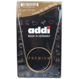 Addi Turbo Rundstricknadeln Messing 40cm 2,50mm / 15.7in US1½
