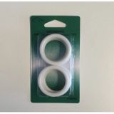 Vorhangringe Kunststoff Weiß 32mm - 8 Stk