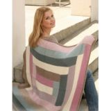 Geometry by DROPS Design - Strickmuster mit Kit Decke 105x95cm - 105 x 95 cm