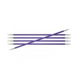KnitPro Zing Strumpfstricknadeln Aluminium 20cm 7,00mm / 7.9in US10¾ A