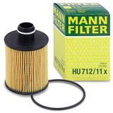 MANN-FILTER Ölfilter HU 712/11 x Motorölfilter,Filter für Öl OPEL,FORD,FIAT,Corsa D Schrägheck (S07),Astra J Sports Tourer (P10),ASTRA J