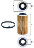 MAHLE ORIGINAL Ölfilter OX 370D1 Motorölfilter,Filter für Öl BMW,VOLVO,3 Limousine (F30, F80),V50 (545),XC60 (156),V70 III (135),V60 (155, 157)