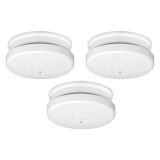 Rauchmelder Sa20 mit 1 Jahresbatterie, weiß, 3er Set