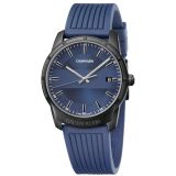 Calvin Klein K8R114VN Evidence Quarz Herren Uhr mit blauem Zifferblatt