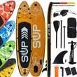 24MOVE® Standup Paddle SUP Board Set ORANGE 366, inkl. umfangreichem Zubehör, Paddel und Doppelhubpumpe
