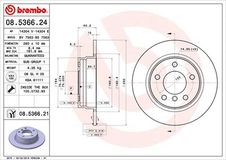 BREMBO Bremsscheibe 08.5366.21 Bremsscheiben,Scheibenbremsen BMW,3 Limousine (E46),3 Coupe (E46),3 Limousine (E36),3 Coupe (E36),3 Compact (E46)