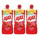 Ajax - Allzweckreiniger Rote Blumen - 3x 1,25ltr