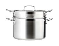 Le Creuset Pastatopf mit Einsatz 3-Ply Edelstahl 20cm